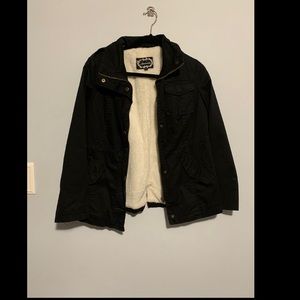 Black jacket with warm lining